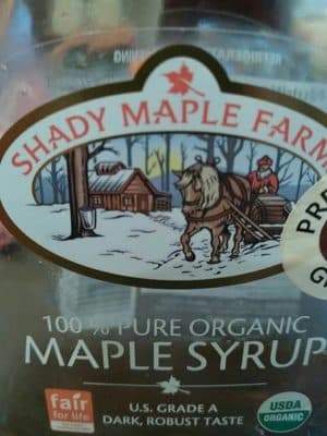 SHADY MAPLE SYRUP, 100% PURE ORGANIC MAPLE SYRUP