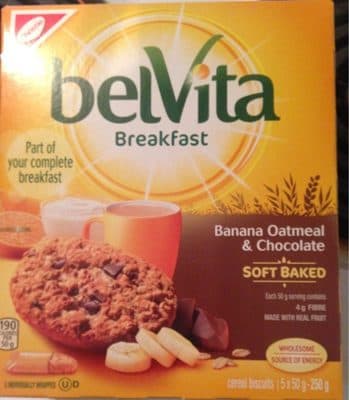 Banana Oatmeal & Chocolate Soft Baked Breakfast Cereal Biscuit