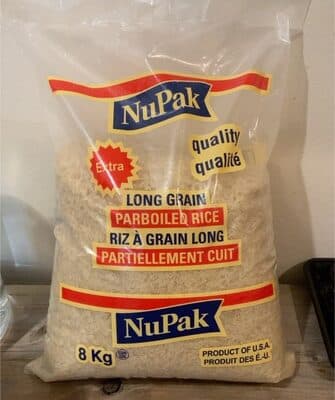 Long grain parboiled rice