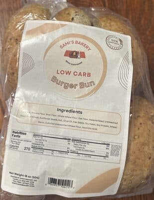 Low carb burger bun