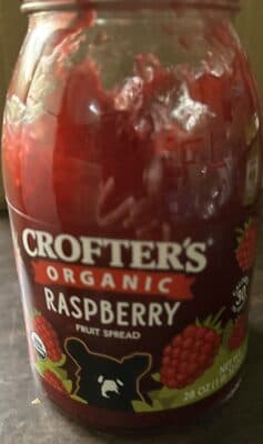 Organic Raspberry Fruit Spread