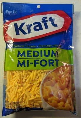 Kraft Shredded Medium Cheese