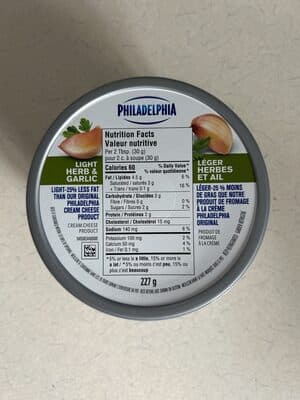 Philadelphia light herb & garlic