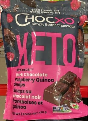 Dark Chocolate Raspberry Quinoa Snaps