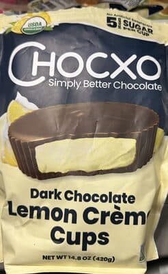 Dark Chocolate Lemon Crème Cup
