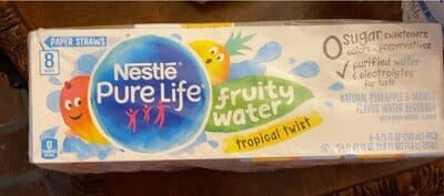 Pineapple & Mango Flavor Fruity Water Beverage