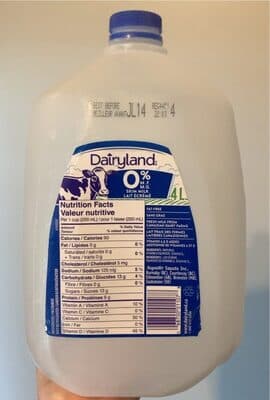 0% Fat-Free Skim Milk