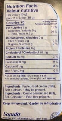 Butter salted