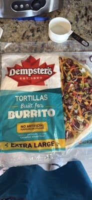 Tortilla built for burrito