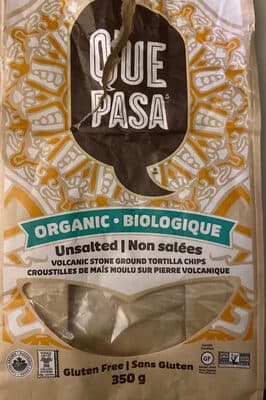 Unsalted Tortilla Chips, Volcanic Stone Ground