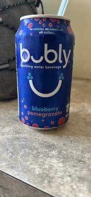 sparkling water beverage blueberry pomegranate