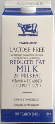 Lactose Free Reduced Fat Milk