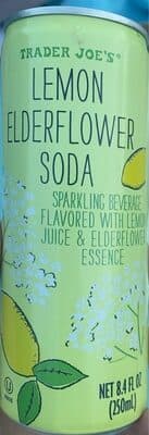 lemon elderflower soda