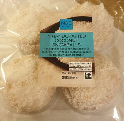 Mark and Spencer Coconut Snowballs