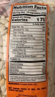 Trader Joe's In Shell Pumpkin Seeds