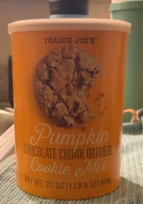 Pumpkin chocolate chunk oatmeal cookie mix