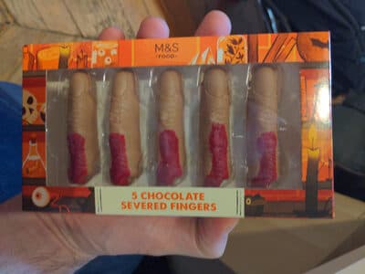 Chocolate Severed Fingers