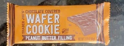 Chocolate Covered Wafer Cookie with Peanut Butter Filling