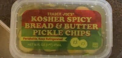Kosher Spicy Bread and Butter Pickle Chips