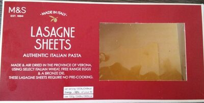 Lasagne Pasta Sheets