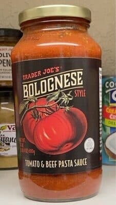 Bolognese tomato and beef pasta sauce
