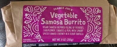Vegetable Samosa Burrito