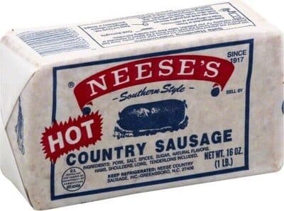 NEESE'S, SOUTHERN STYLE COUNTRY SAUSAGE, HOT