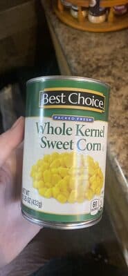 Packed Fresh Whole Kernel Sweet Corn