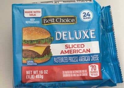 Pasteurized Process American Cheese