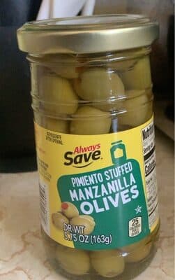 Pimiento Stuffed Manzanilla Olives
