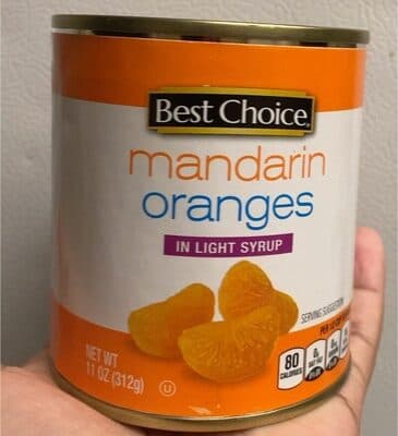 Mandarin Oranges In Light Syrup