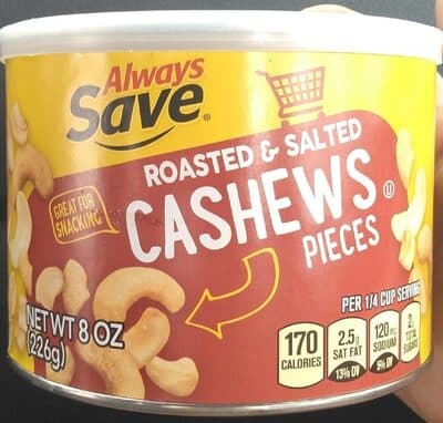 Roasted & Salted Cashew Pieces