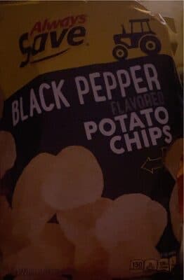 Black Pepper Flavored Potato Chips