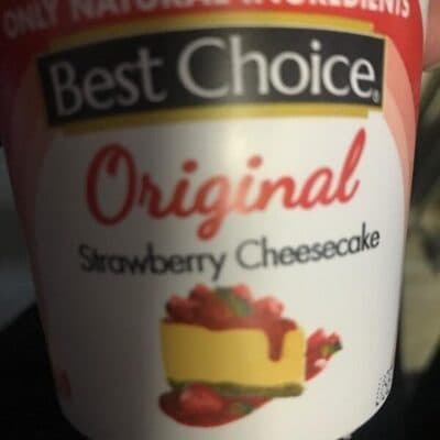 Low Fat Yogurt, Original Strawberry Cheesecake