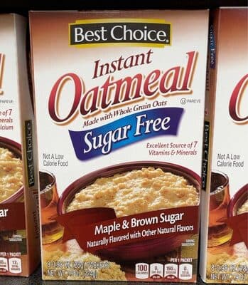 Maple & Brown Sugar Flavored Sugar Free Instant Oatmeal