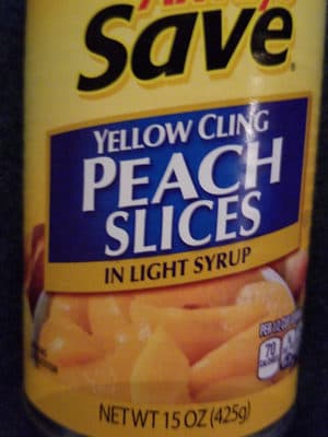 Yellow Cling Sliced Peaches In Light Syrup