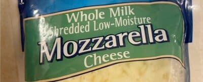Whole Milk Shredded Mozzarella Cheese