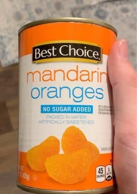 No Sugar Added Mandarin Oranges