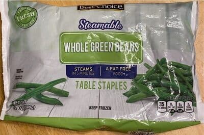 Steamable Whole Green Beans