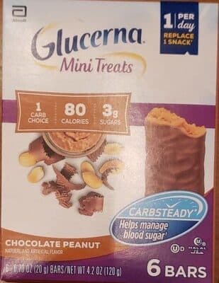 Chocolate Peanut Mini Treats Bars