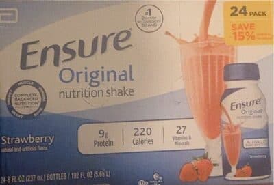 Ensure Original nutrition shake