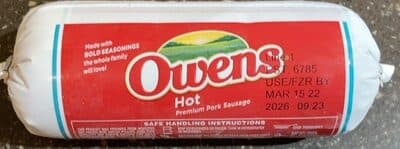 Owens Hot Premium Pork Sausage