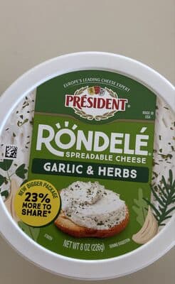 Spreadable Cheese, Garlic & Herbs