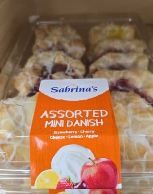 Assorted Strawberry, Cherry Cheese, Lemon, Apple Mini Danish
