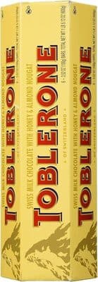 Swiss Milk Chocolate with Honey & Almond Nougat Bars