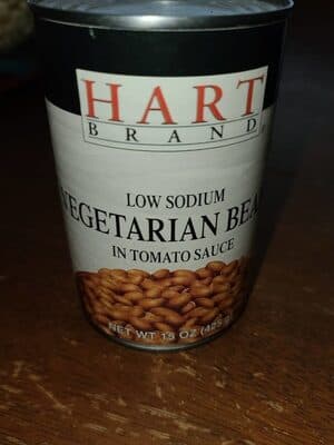 Hart Low Sodium Vegetarian Beans