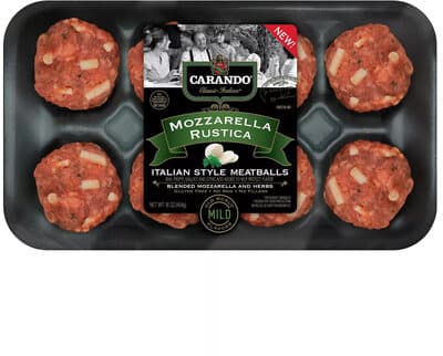 Mild Classic Italian Style Mozzarella Rustica Meatballs