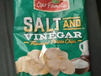 Salt and Vinegar Flavored Potato Chips