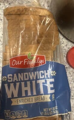 Sandwich White Enriched Bread