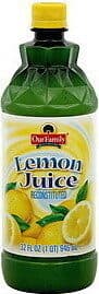 100% Lemon Juice From Concentrate